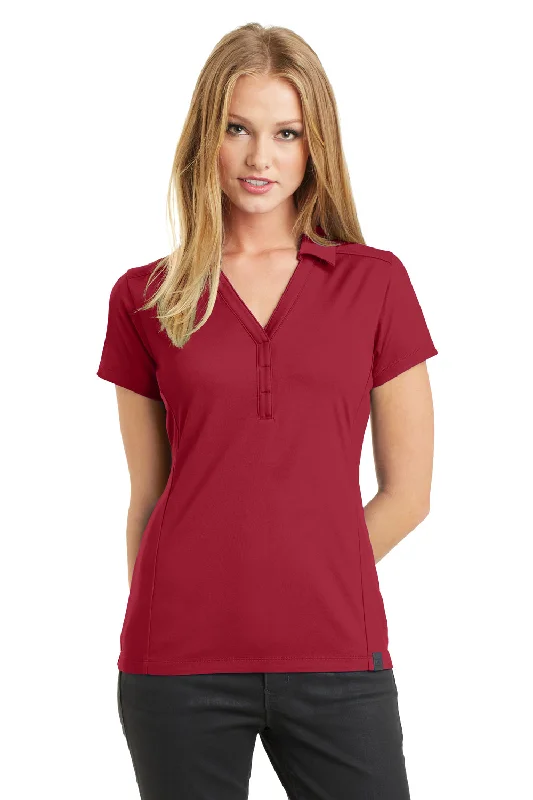 Ogio Womens Framework Moisture Wicking Short Sleeve Polo Shirt - Signal Red