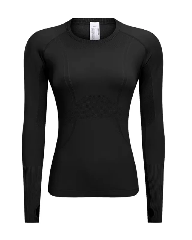 Fearless Club Inspire Long Sleeve Top  - Black