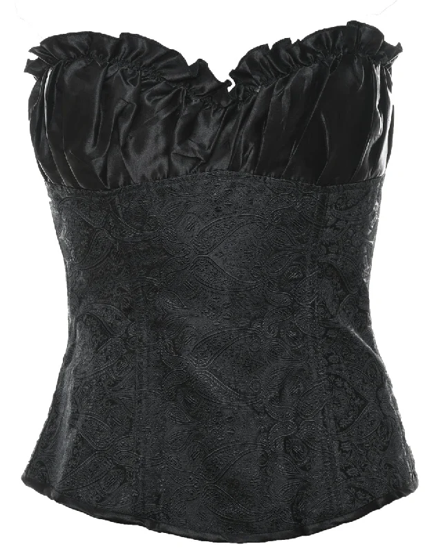 Jacquard Pattern Bustier - M