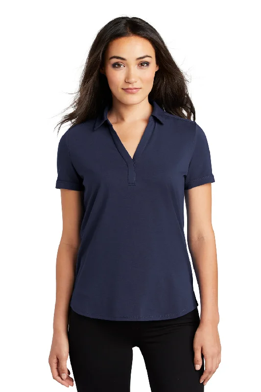 Ogio Womens Limit Moisture Wicking Short Sleeve Polo Shirt - Navy Blue