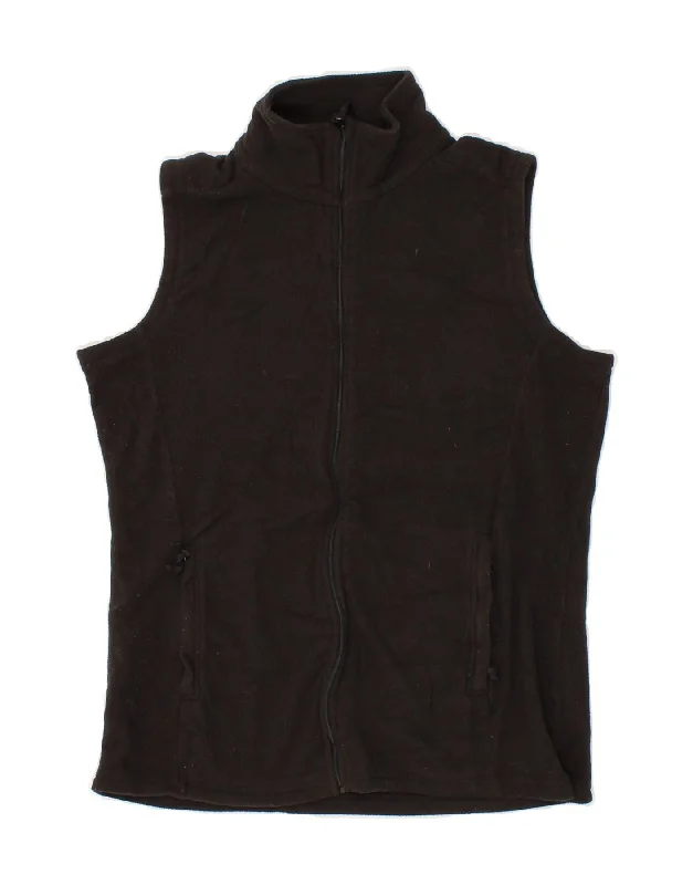 MOUNTAIN WAREHOUSE Womens Fleece Gilet UK 14 Medium Black Polyester