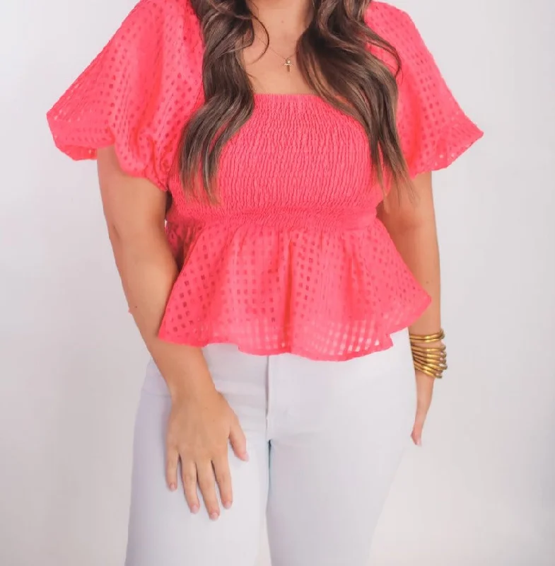 Love Letter Peplum Top