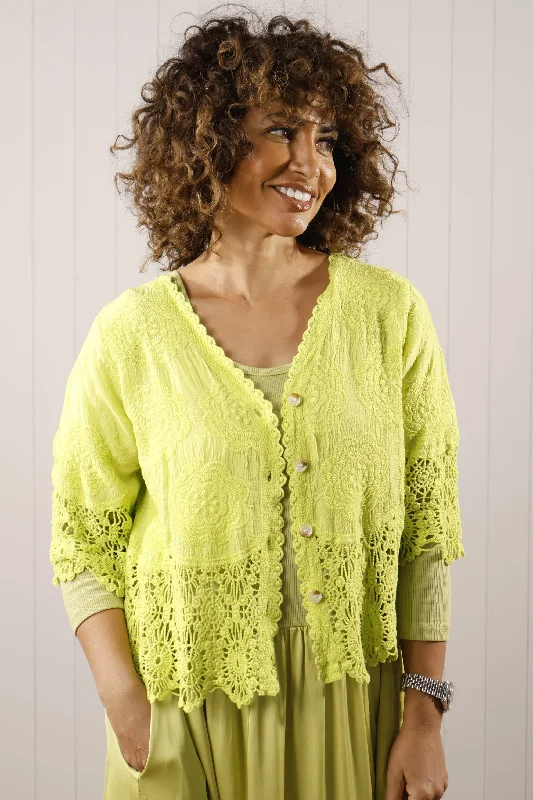 Chelsea Cardigan Lime