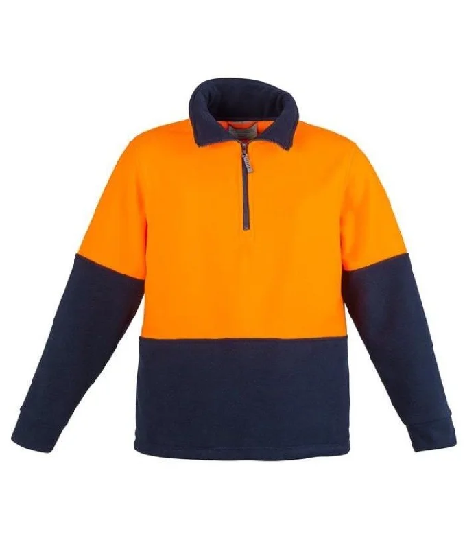 Unisex Hi Vis Half Zip Fleece Jumper