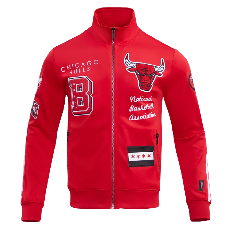 CHICAGO BULLS CHERRY 2.0 DOUBLE KNIT TRACK JACKET (RED)