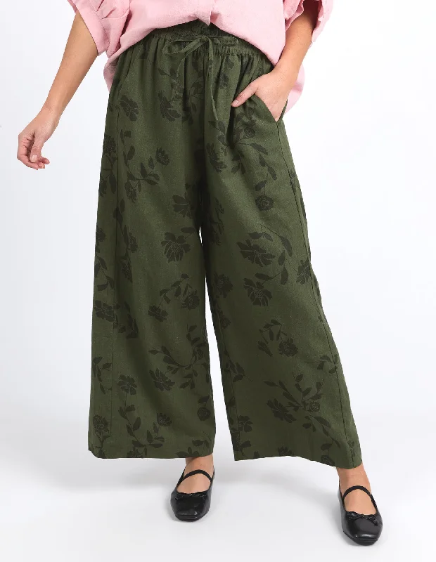 Bramble Wide Leg Pant Bramble Print