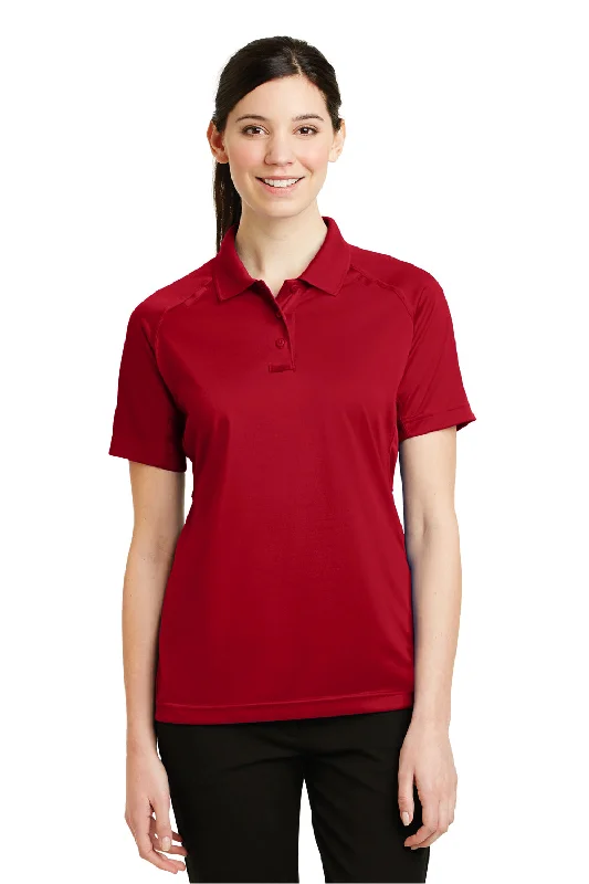 CornerStone Womens Select Tactical Moisture Wicking Short Sleeve Polo Shirt - Red - Closeout