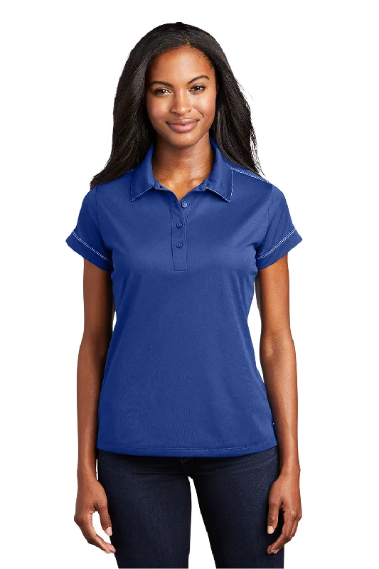 Sport-Tek Womens Sport-Wick Moisture Wicking Short Sleeve Polo Shirt - True Royal Blue - Closeout