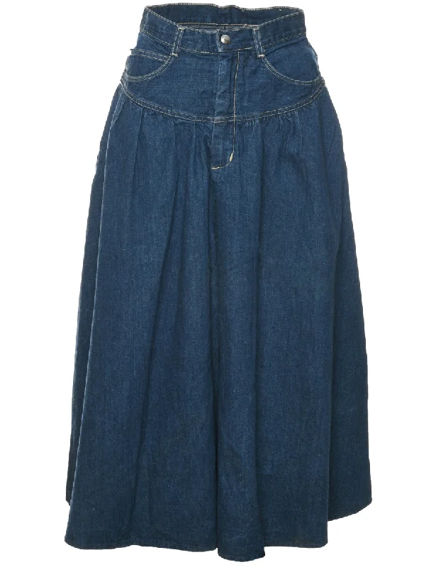 Indigo Denim Skirt - S