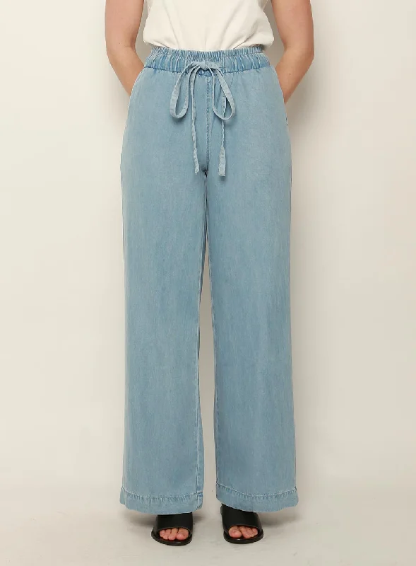 Fiona Wide Leg Pant-LIGHT BLUE