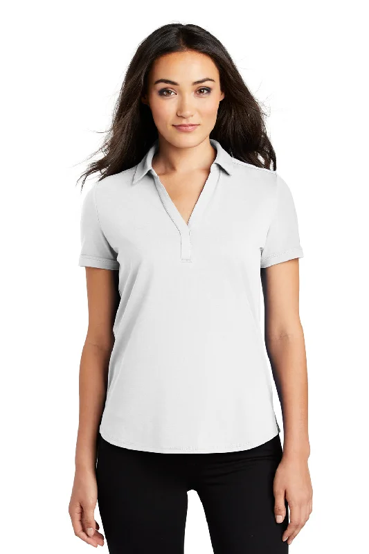 Ogio Womens Limit Moisture Wicking Short Sleeve Polo Shirt - Bright White