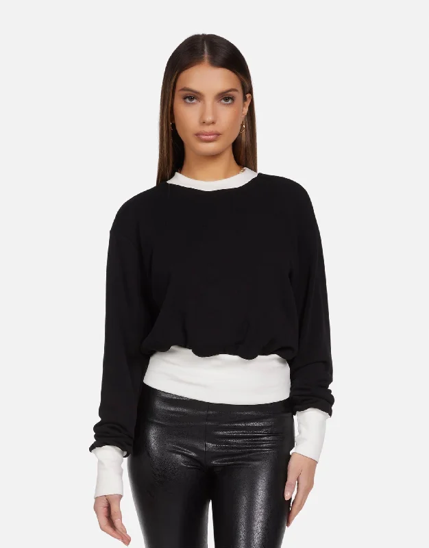 Trayvon Black Casual Women's Loose - fitting